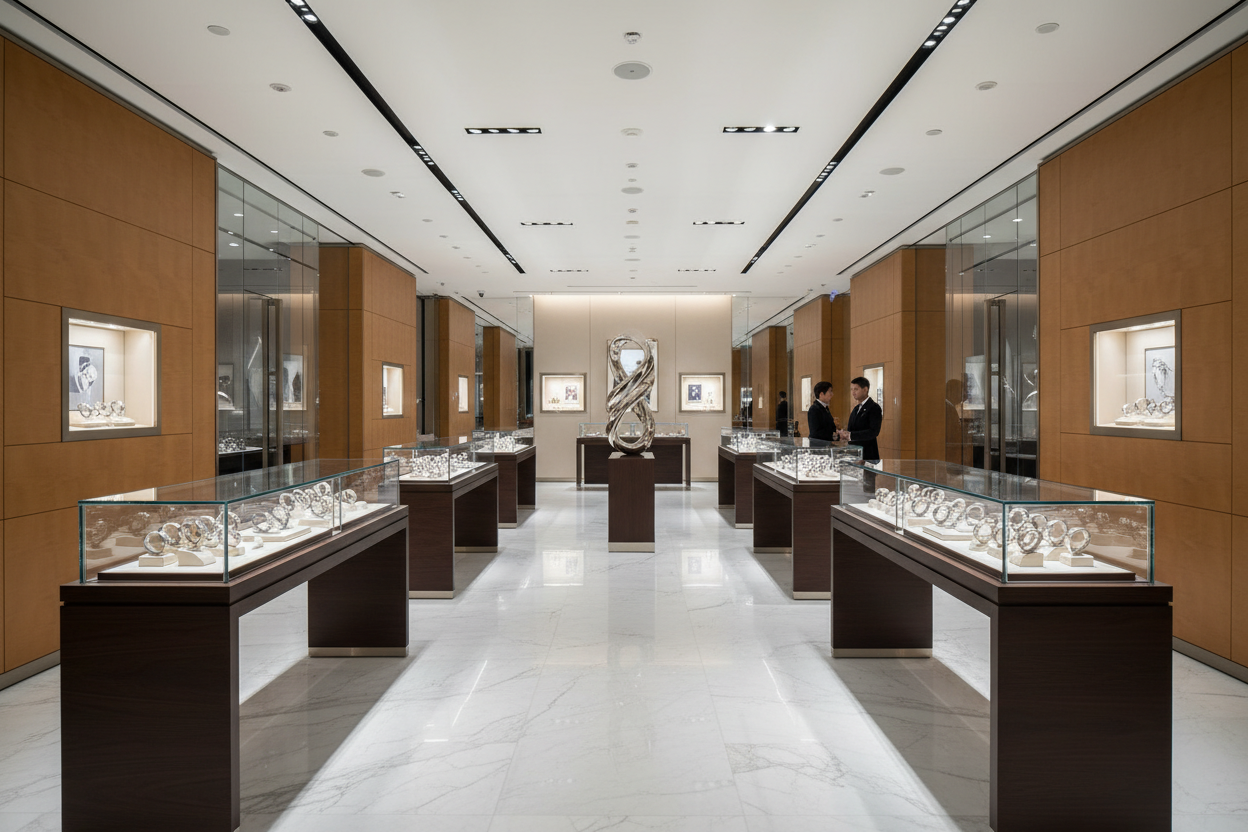 A beautiful luxury watch shop 
