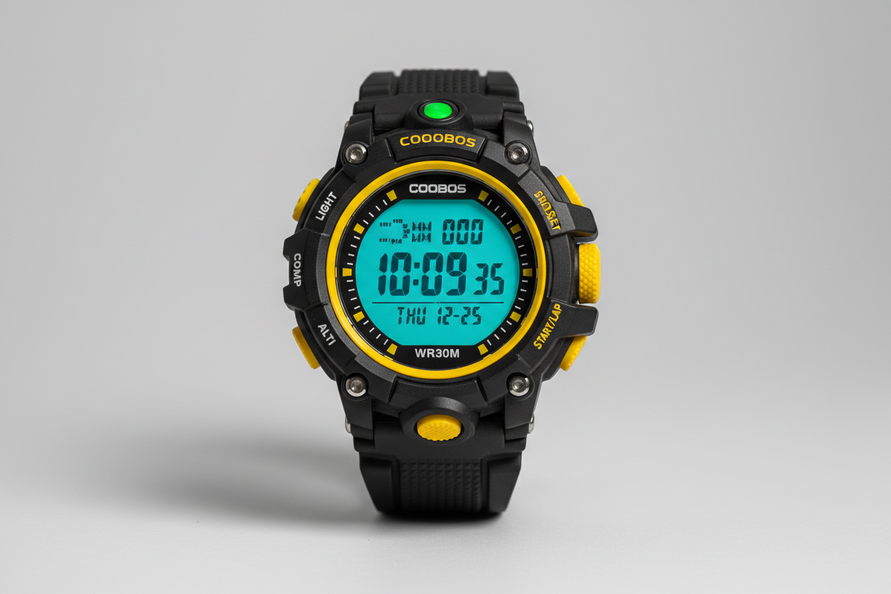 COOBOS Watch - Yellow Accent